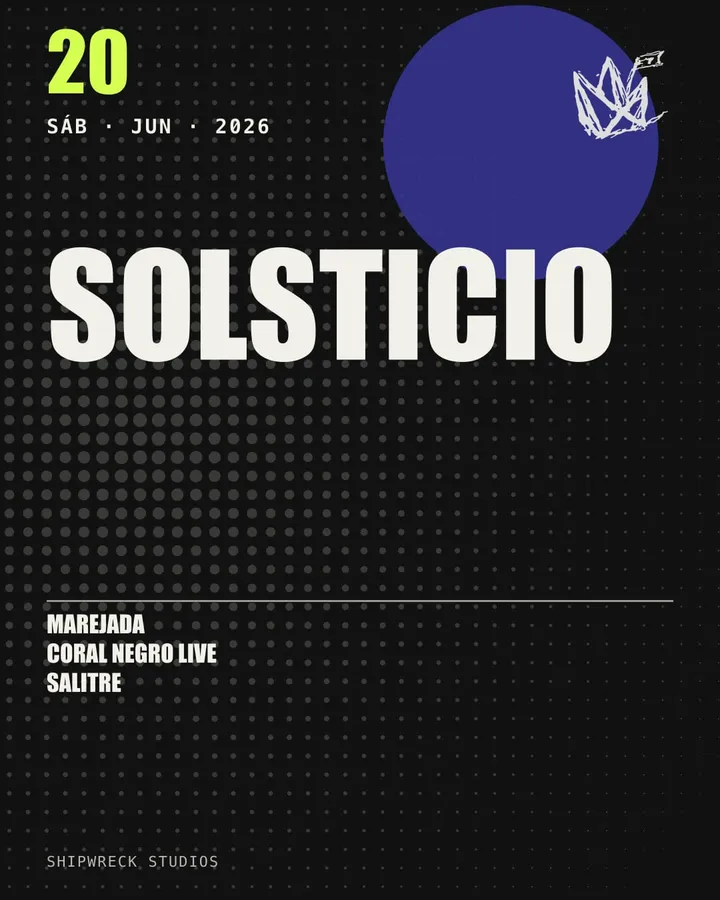 Flyer de ejemplo de Solsticio, sábado 20 de junio