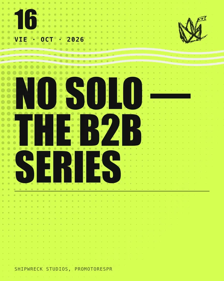 Flyer de ejemplo de NO SOLO, viernes 16 de octubre